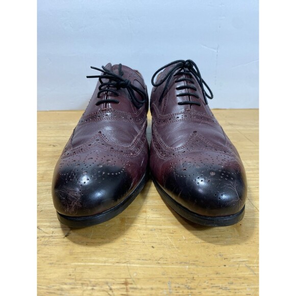 DAPPER SHOES CO. Genuine Leather Handcrafted Classic Burgundy Loafer Sz 9 - Picture 3 of 11